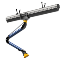 Sliding suction rail