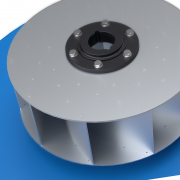 Dynamically balanced aluminium impeller