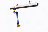 Sliding suction rail with fume extraction arm Oskar 160 - operating range